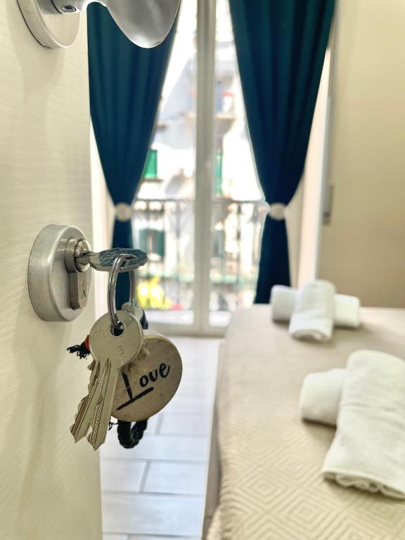 Posteľ alebo postele v izbe v ubytovaní Valentine’s house