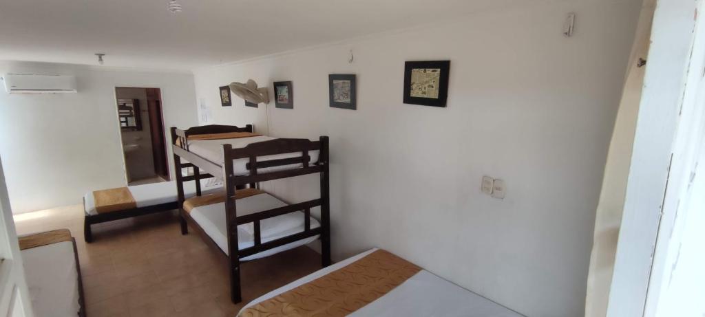 Postel nebo postele na pokoji v ubytování Cabaña Salguero