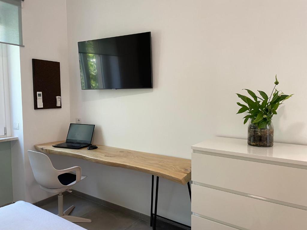Telewizja i/lub zestaw kina domowego w obiekcie Casa Marconi
