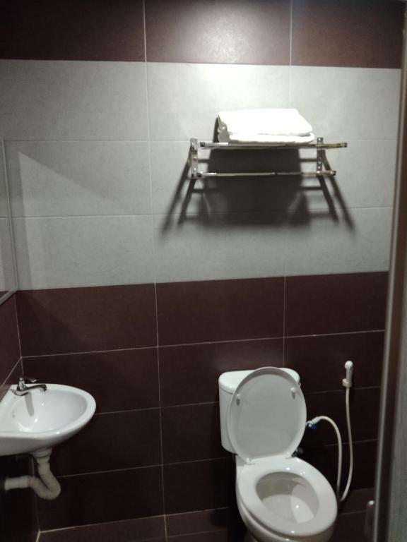 Koupelna v ubytování One World Hotel