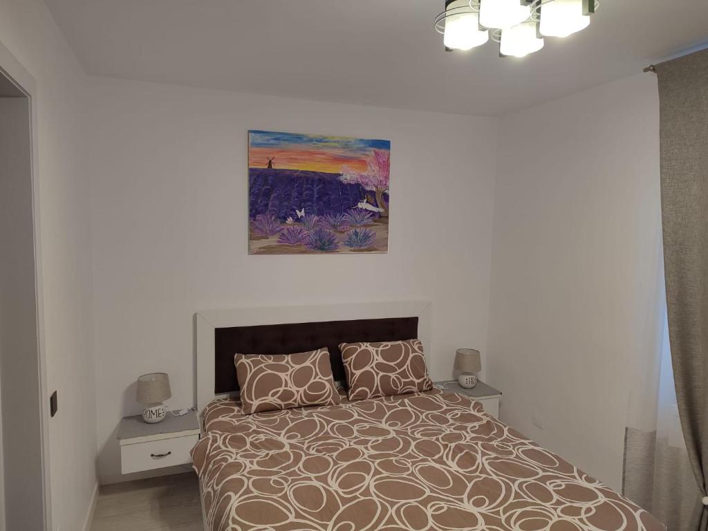 Postel nebo postele na pokoji v ubytování CASA GIA CALIMANESTI