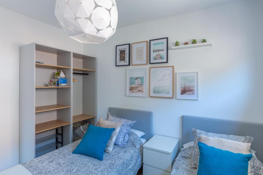 Postel nebo postele na pokoji v ubytování Apartamento Catania en Aguadulce con vistas al mar