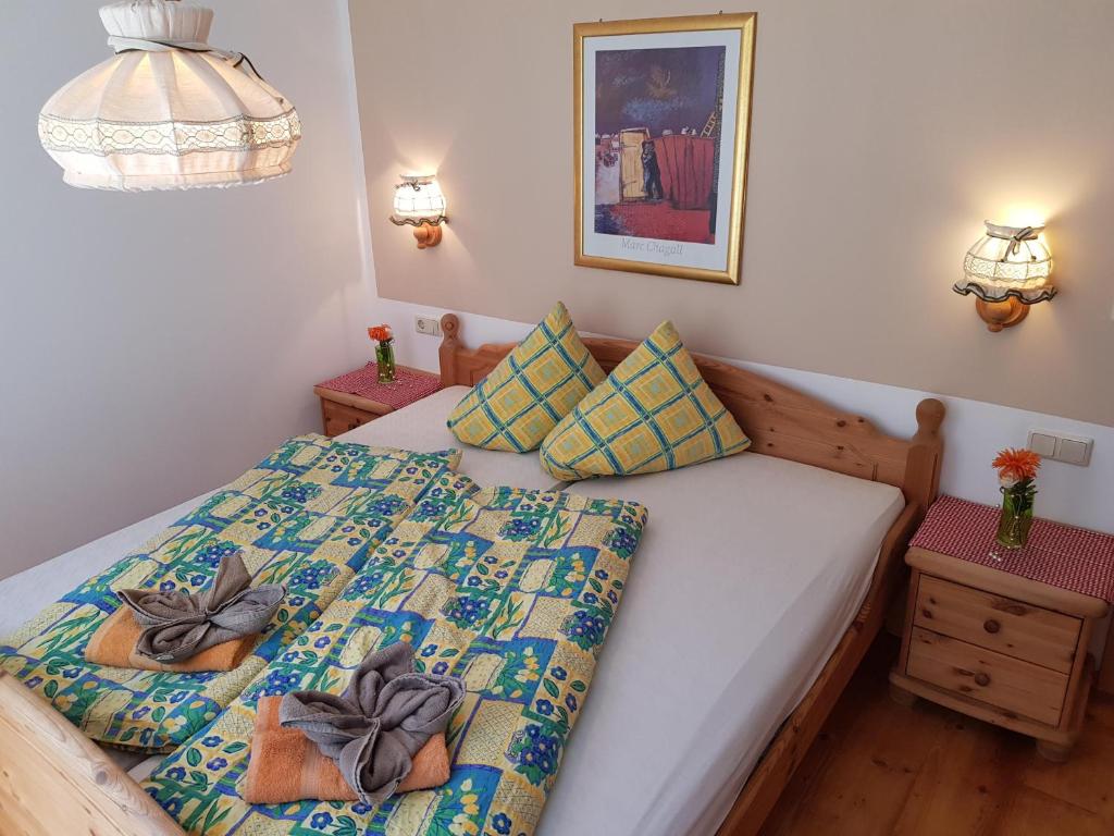 Postel nebo postele na pokoji v ubytování Ferienhaus Alfenz