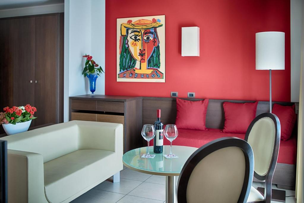 Posezení v ubytování Lu' Hotel Carbonia