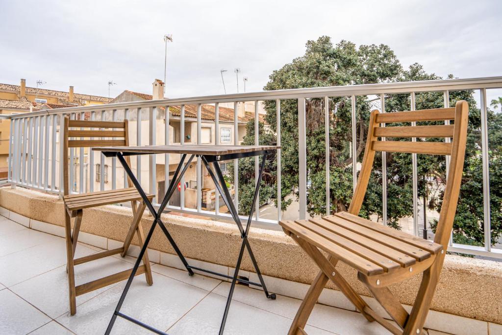 Balkón nebo terasa v ubytování LOS NAREJOS Hotel