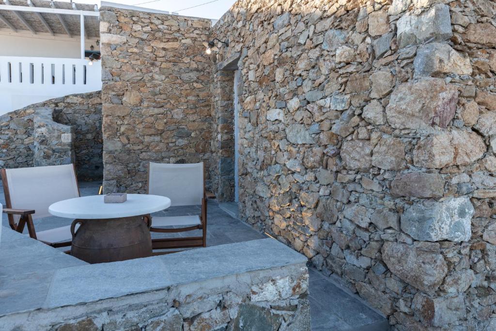 Posezení v ubytování Aelia House Serifos