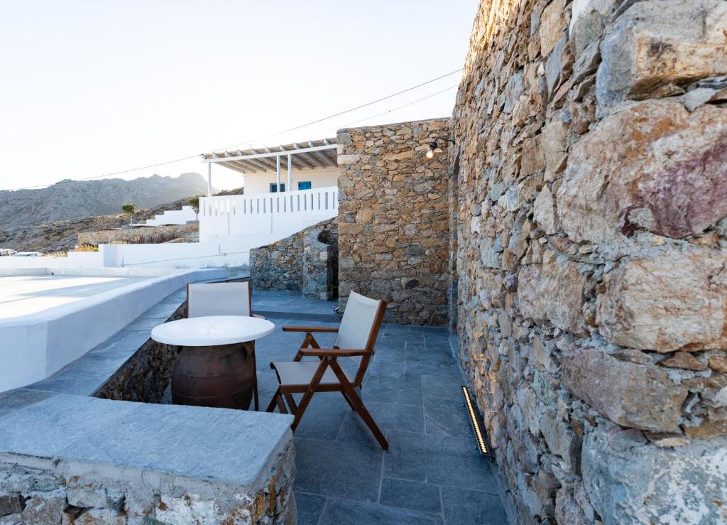 Balkón nebo terasa v ubytování Aelia House Serifos