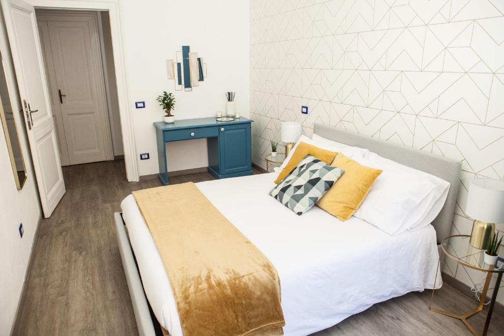 Katil atau katil-katil dalam bilik di Domina Trastevere Apartment 3 - Roma