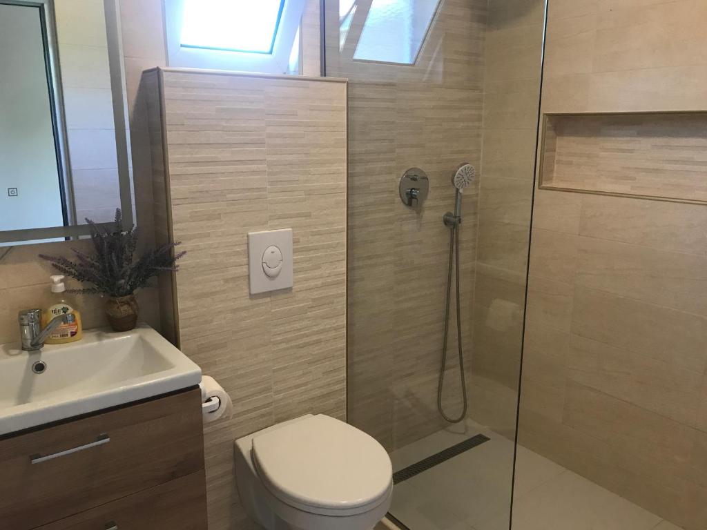 Koupelna v ubytování Apartments Ada Bojana