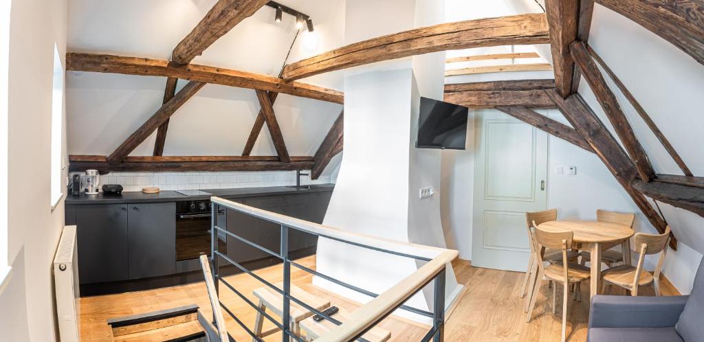 Kuchnia lub aneks kuchenny w obiekcie Apartmány VOLF - Boží Dar