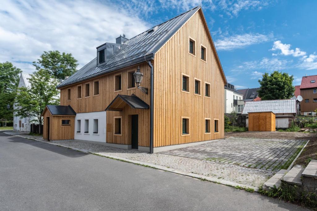 Budynek, w którym mieści się apartament