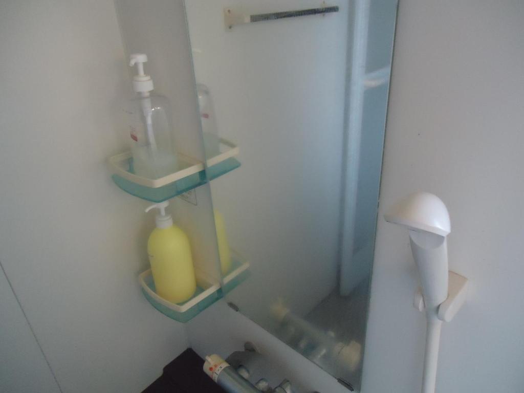 Koupelna v ubytování Kominka Guesthouse Hagi Akatsukiya