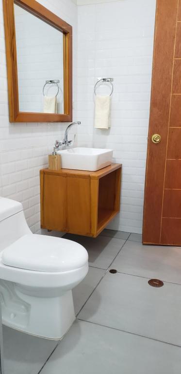 Koupelna v ubytování Tilcafé B&B Mollepata