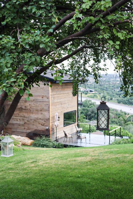 Zahrada ubytování Luxury Alpine Treehouse