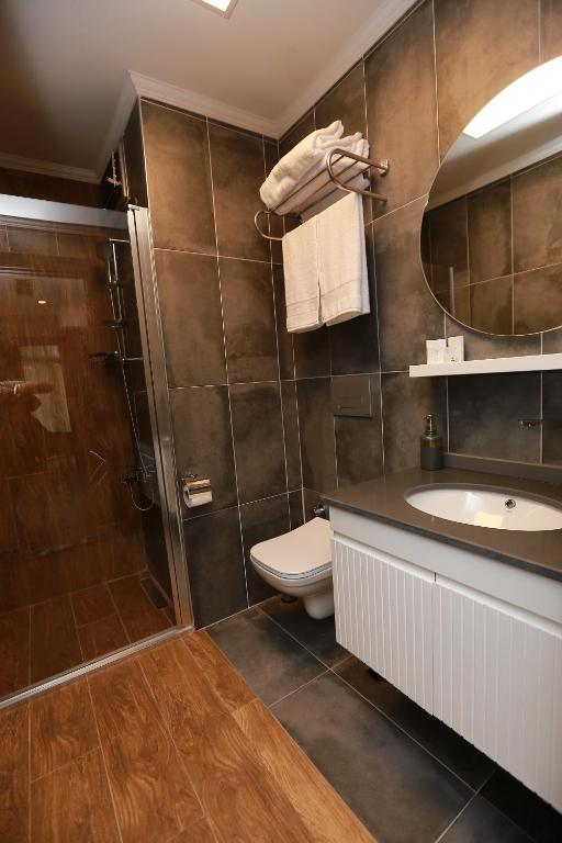 Koupelna v ubytování PENTAHOR HOTEL