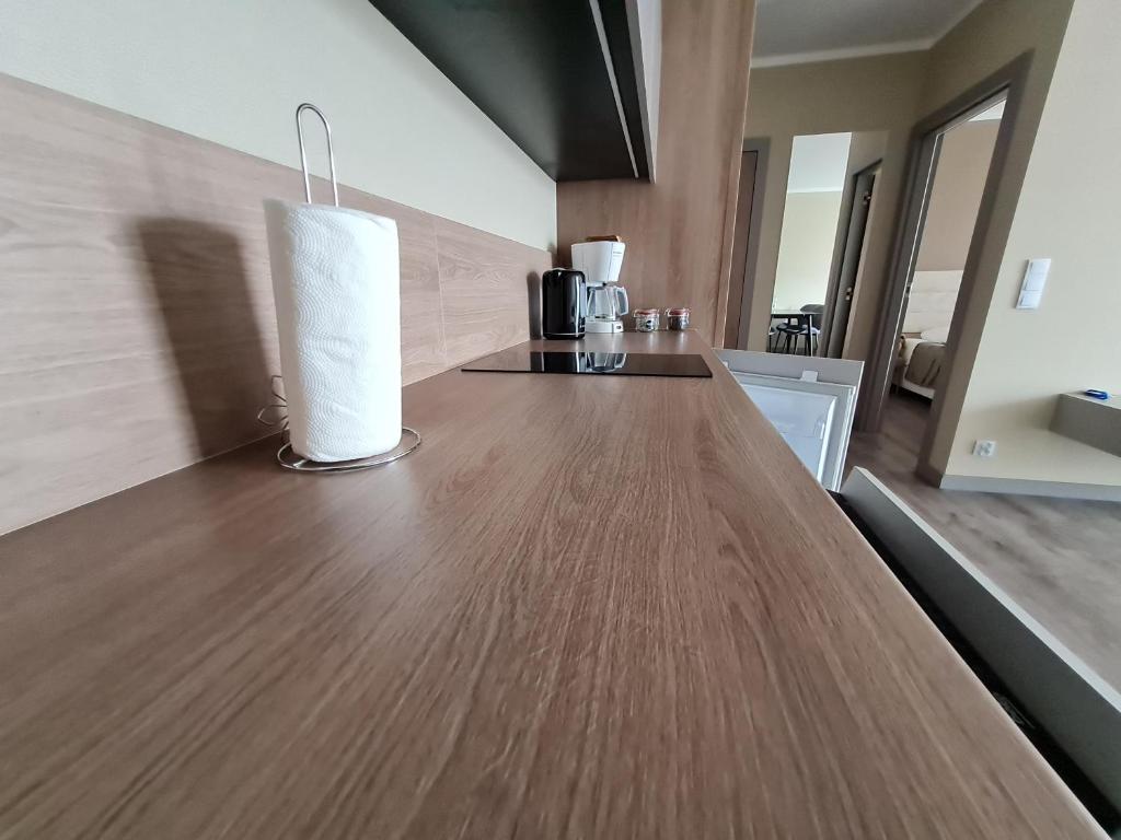 Kuchyňa alebo kuchynka v ubytovaní Apartament Alicia Aqua Resort E 214