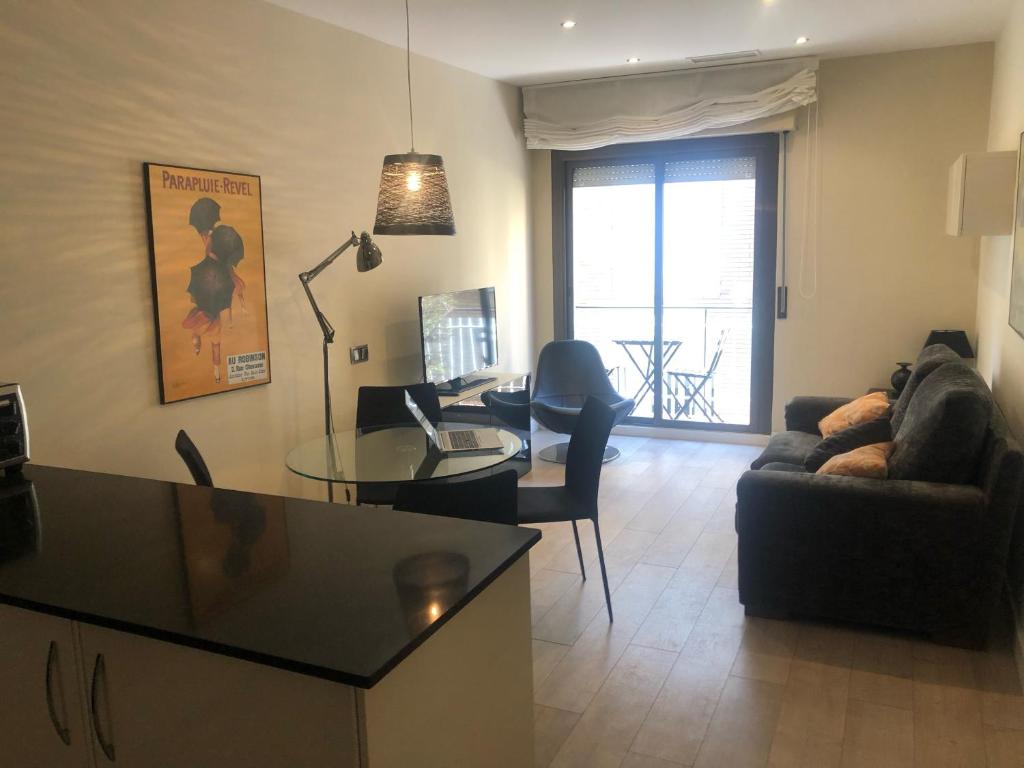 Ein Sitzbereich in der Unterkunft Gracia Barcelona Apartment
