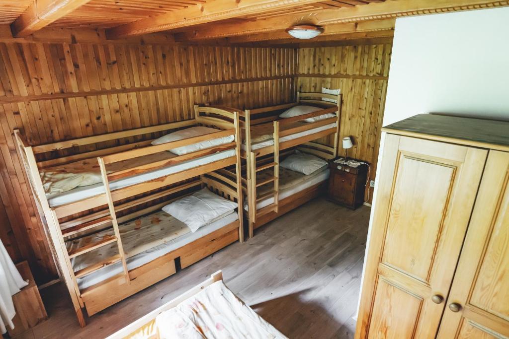 Posteľ alebo postele v izbe v ubytovaní Chata MTB