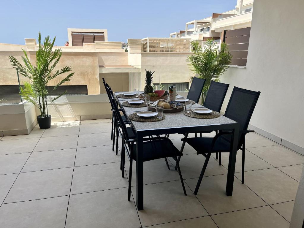 Balkon lub taras w obiekcie Holiday Apartment Lotus 45 La Cala