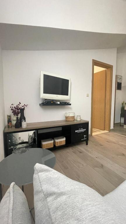 TV a/nebo společenská místnost v ubytování Apartments Milas