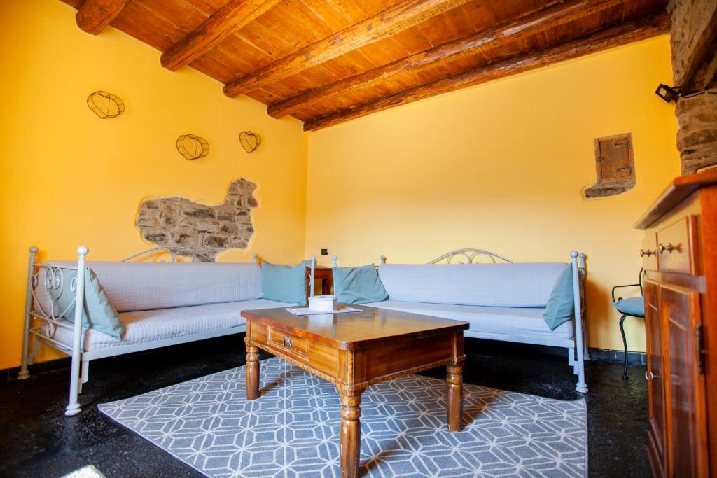 Postel nebo postele na pokoji v ubytování Casa di MOMO