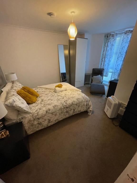 Säng eller sängar i ett rum på SEMEC luxury apartment