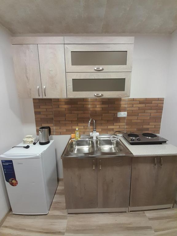 Kuchyň nebo kuchyňský kout v ubytování Arman's House Sevan