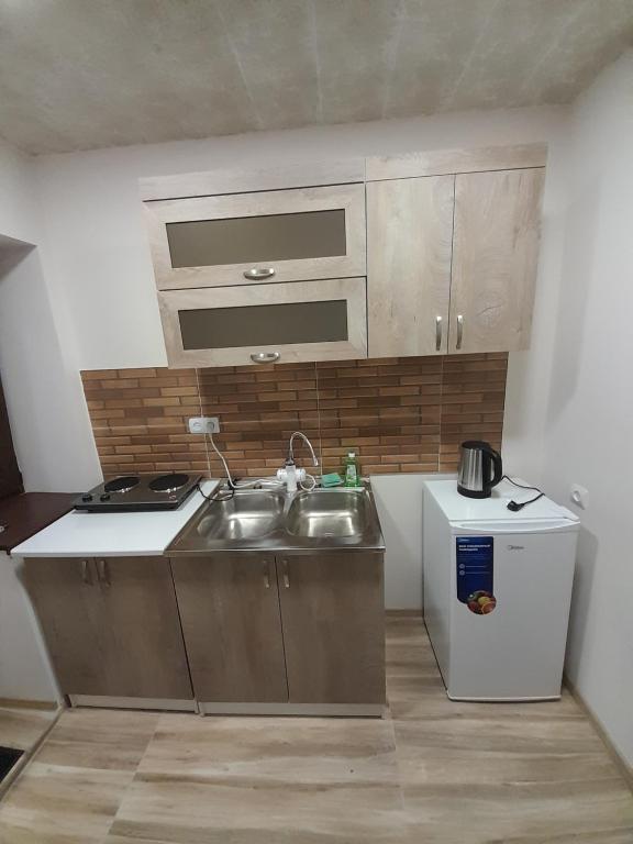 Kuchyň nebo kuchyňský kout v ubytování Arman's House Sevan