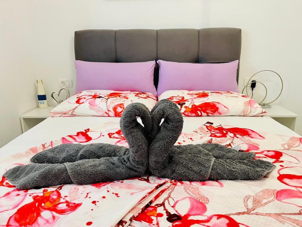 Posteľ alebo postele v izbe v ubytovaní Trogir Apartment Nela