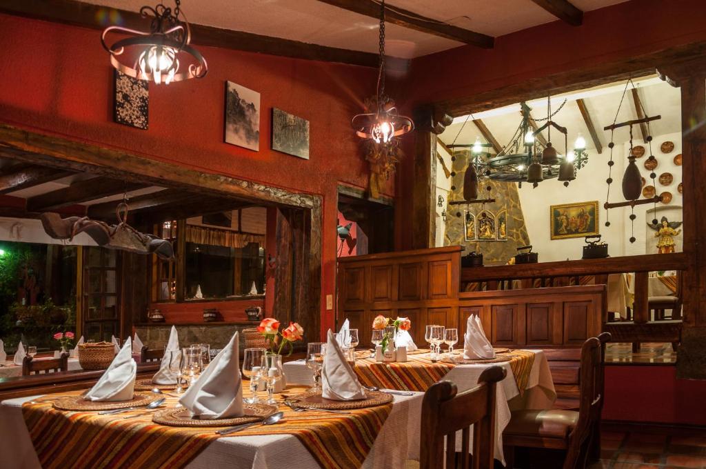 Nápoje v ubytování Hotel Hacienda Abraspungo