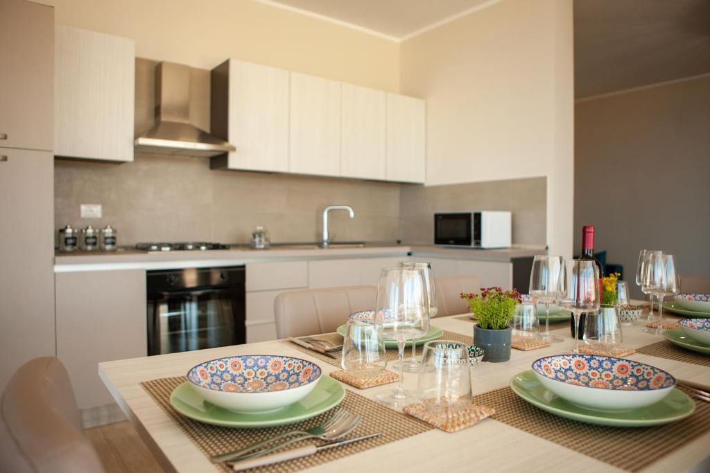 Kuchyňa alebo kuchynka v ubytovaní Villa Lombardo Luxury