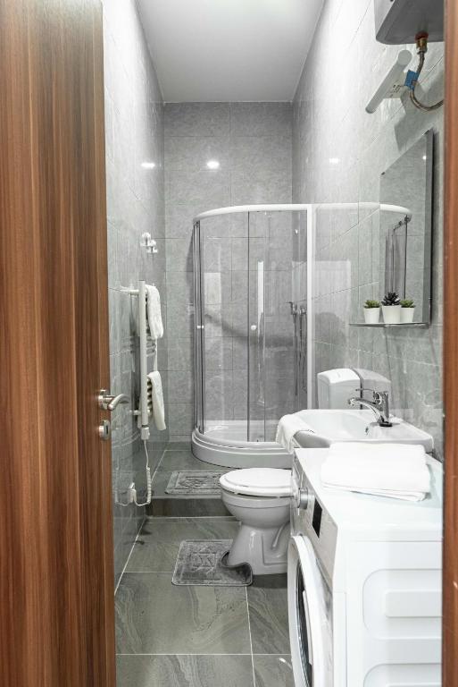Kúpeľňa v ubytovaní City Center Quiet Flat