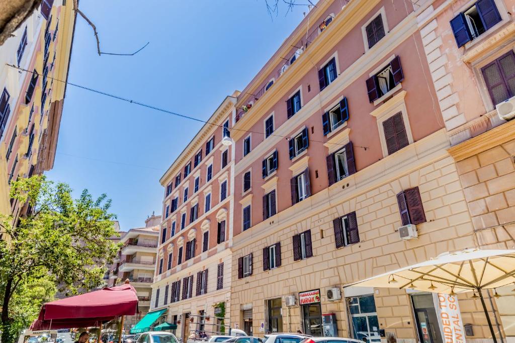 Budynek, w którym mieści się apartament