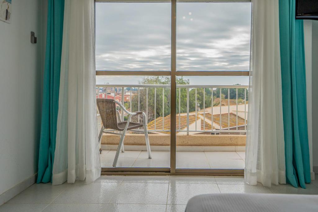 Balkón nebo terasa v ubytování LOS NAREJOS Hotel