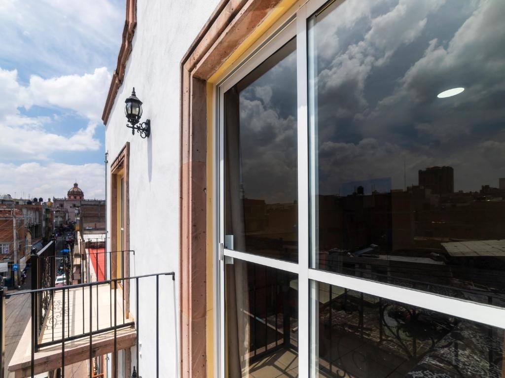 Balkón nebo terasa v ubytování Hotel Zaragoza, San Juan de los Lagos
