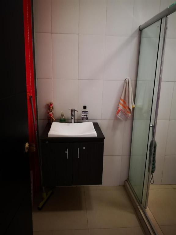 Koupelna v ubytování Casa amazilia