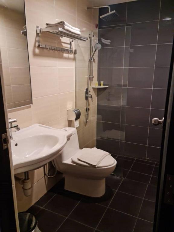 Koupelna v ubytování Hotel Nusa CT