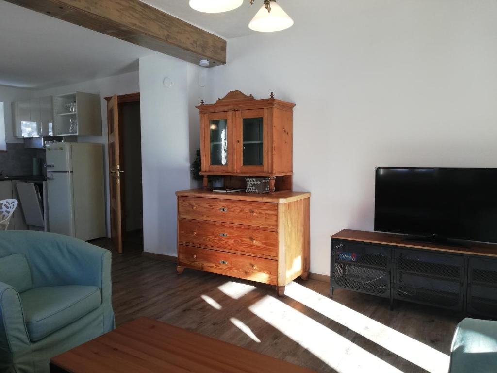 Kuchyň nebo kuchyňský kout v ubytování Erlhofer Apartments