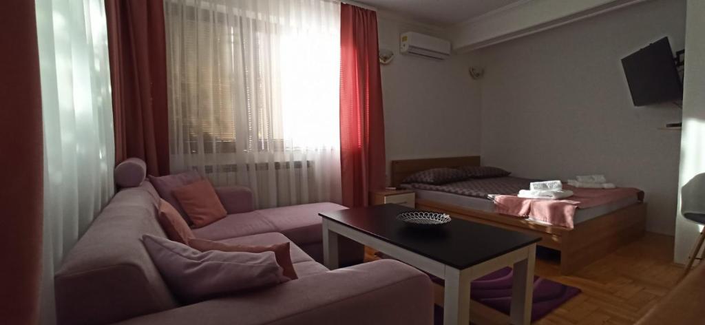 TV a/nebo společenská místnost v ubytování Apartment Denza City Center Sarajevo