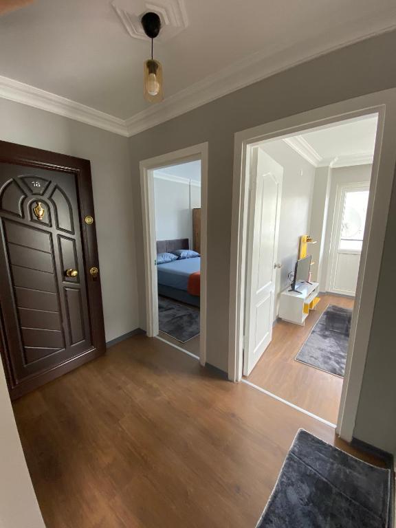 Postel nebo postele na pokoji v ubytování ANA GÜNEY Apart Otel