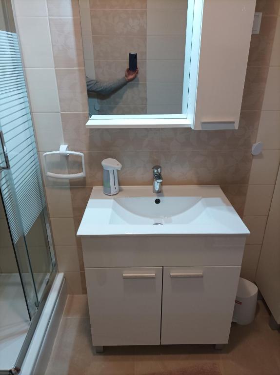 Kúpeľňa v ubytovaní Apartman Periska