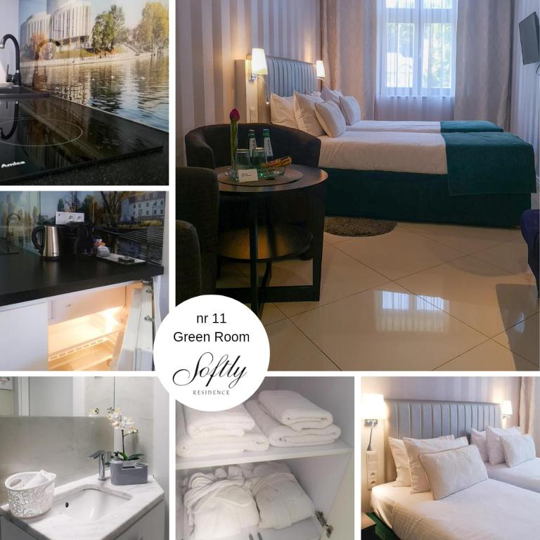 Posteľ alebo postele v izbe v ubytovaní Softly Residence