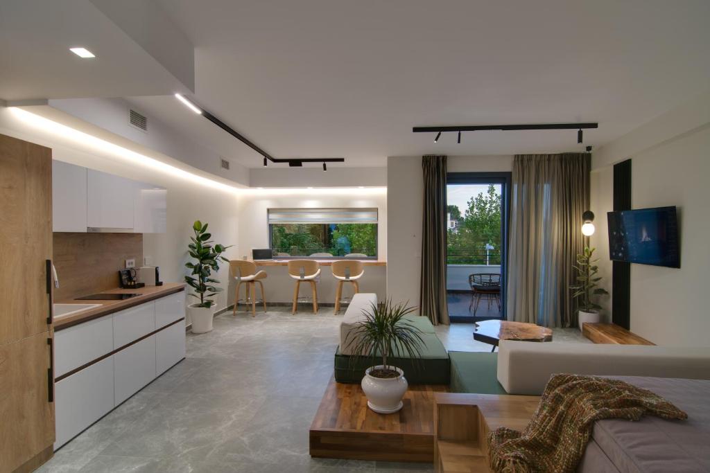 Posezení v ubytování Selin Luxury Residences