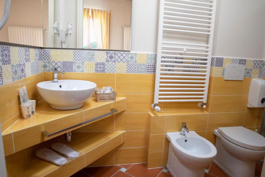 Koupelna v ubytování Agriturismo Il Dolce Vivere