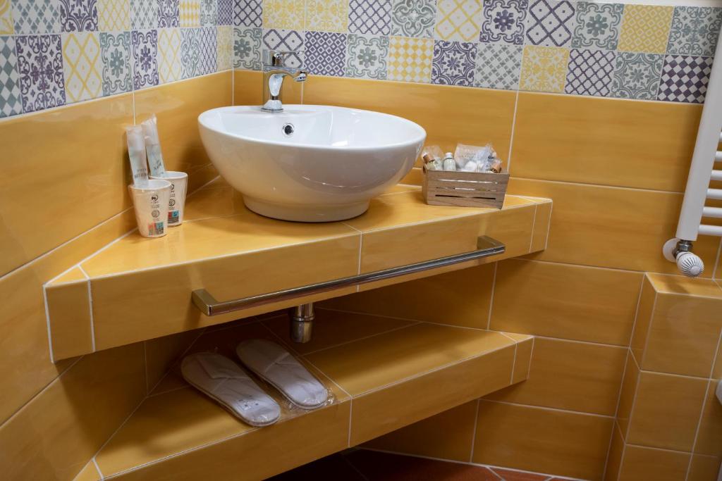 Koupelna v ubytování Agriturismo Il Dolce Vivere