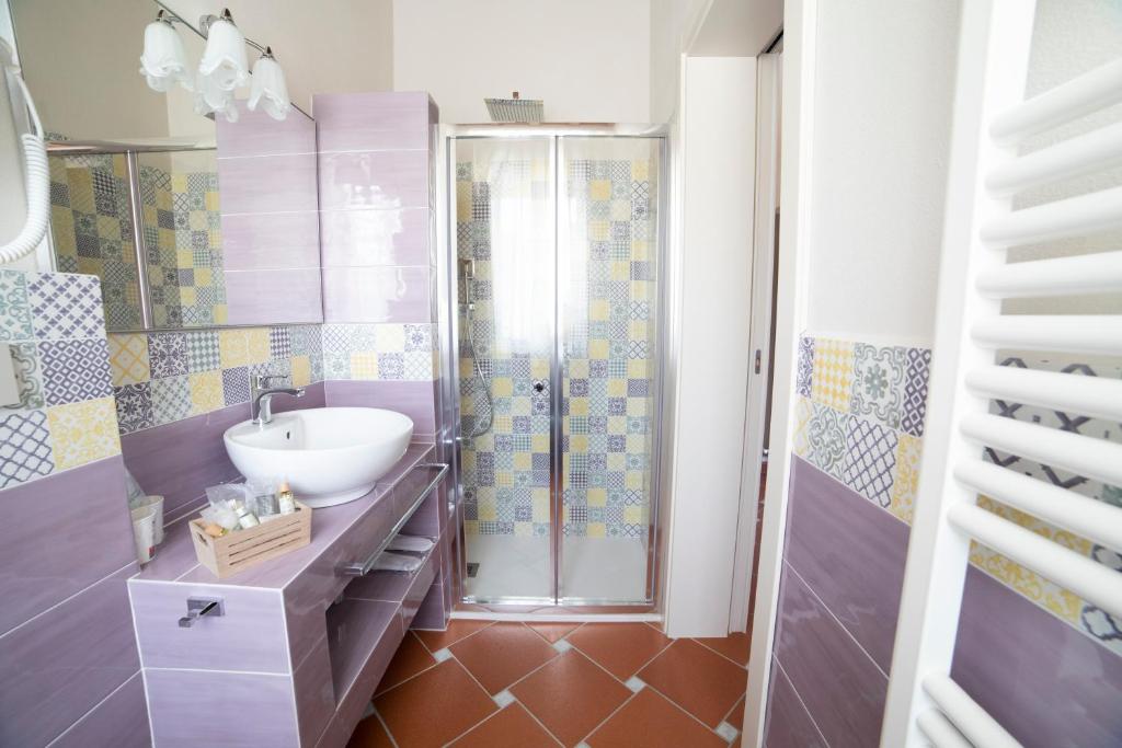 Koupelna v ubytování Agriturismo Il Dolce Vivere