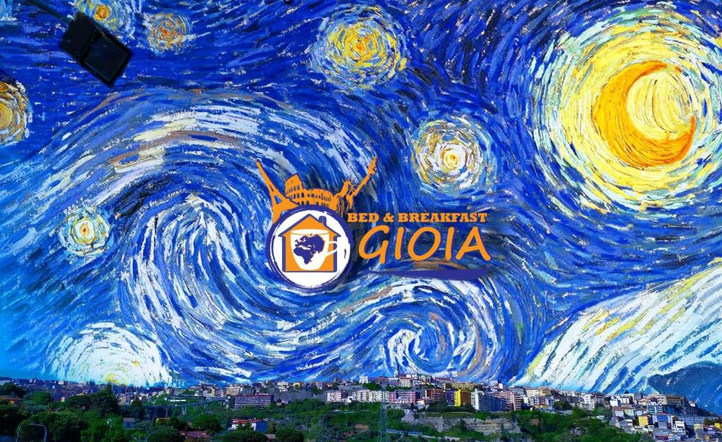 una pintura del cielo estrellado con las islas Gil en B&B GIOIA, en Catanzaro