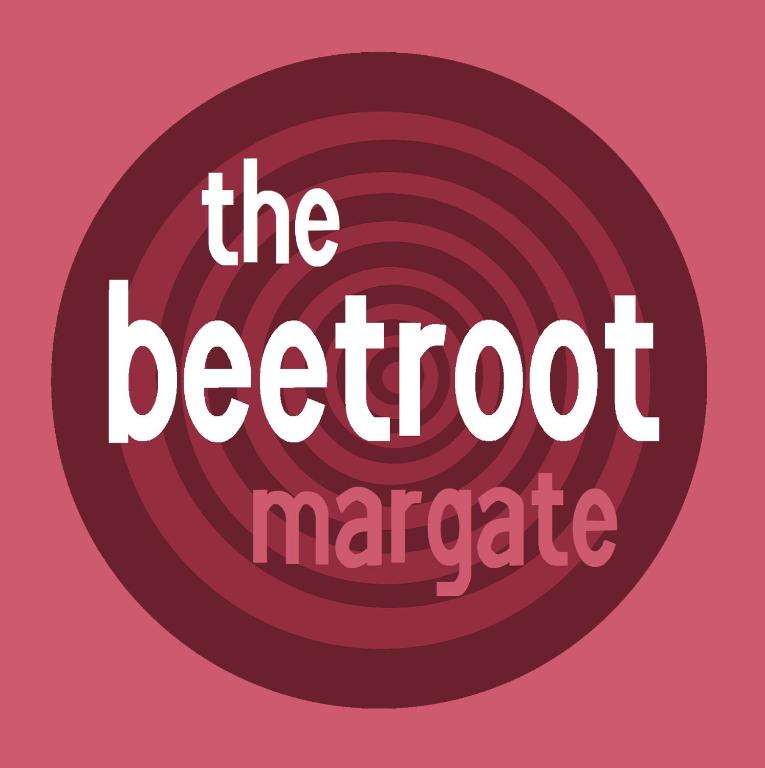 a red circle with the beetford marcate logo at The Beetroot in Margate