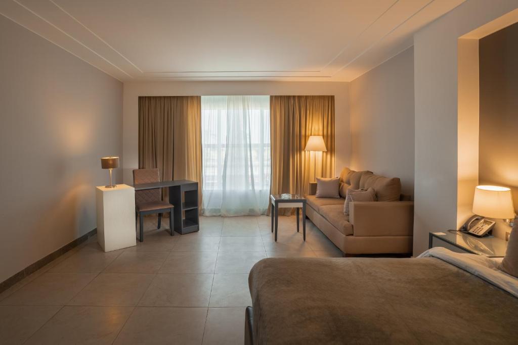 Posezení v ubytování Rhactus Hotel, New Alamein