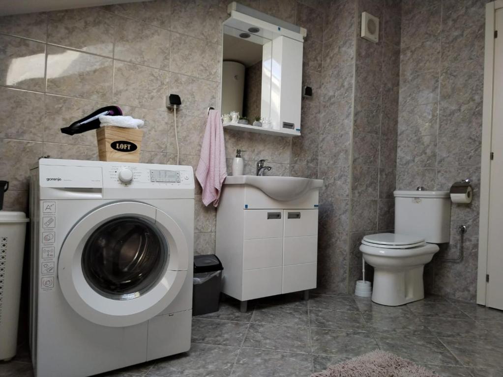 Koupelna v ubytování Loft apartman